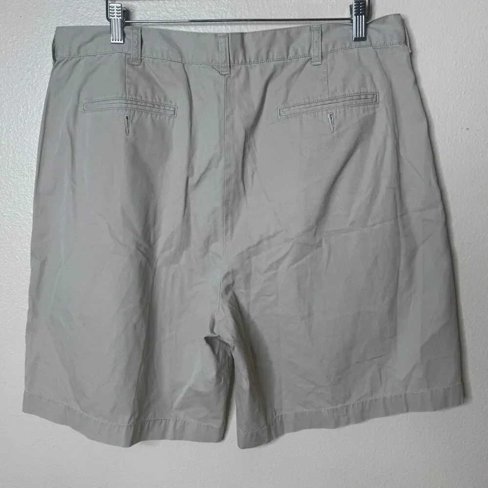 Polo Ralph Lauren Shorts Men's 38 Beige Chino Pleated Outdoors Cotton - Picture 8 of 11